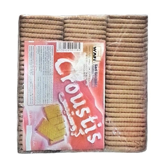 Galletas cuadradas simple Croustis 100g بسكويت كروستيس