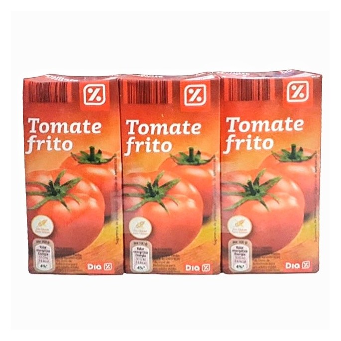 Pack Tomate frito 3×390g origen España حزمة طماطم محمصة إسبانية