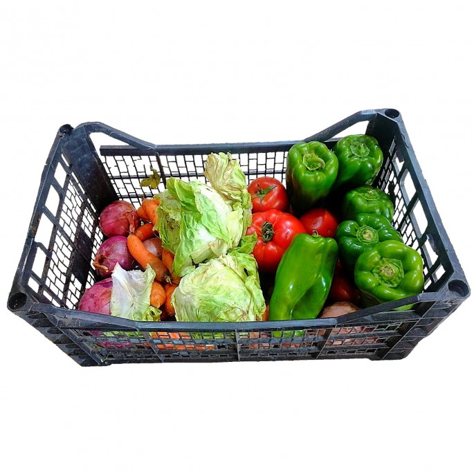 Caja verduras disponibles كانجو خضروات متاحة