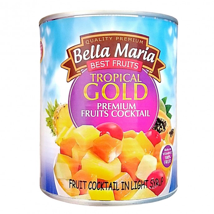 frutas en almíbar Bella Maria 850g فواكه مشكلة