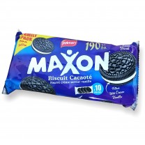 Confezione Biscotti al cacao Maxon 4×10 pezzi 100g بسكويت سوداء