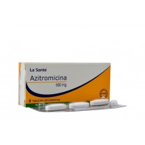 Azitromicina 500mg 3 Comprimidos Vía oral