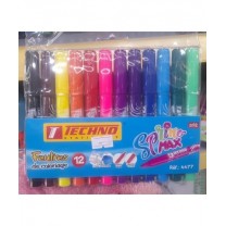 Rotuladores 12 colores TECHNO