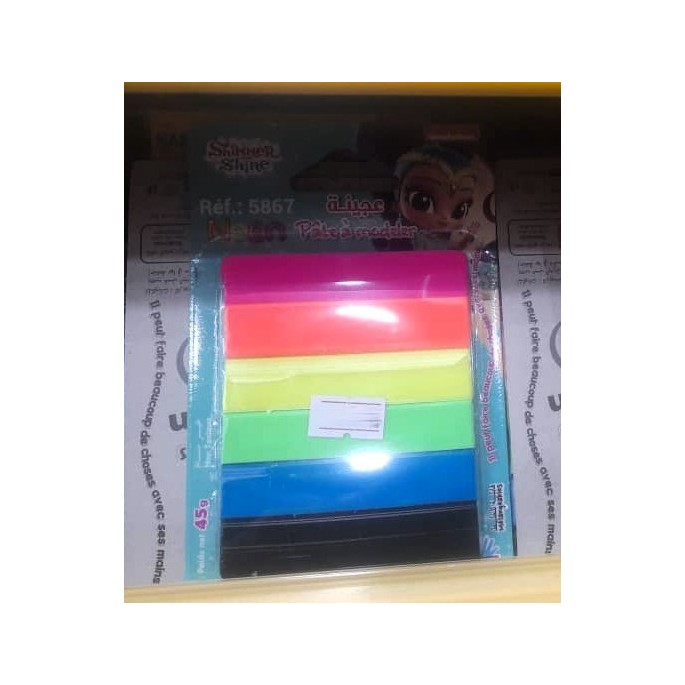 Plastilina seis colores 45g
