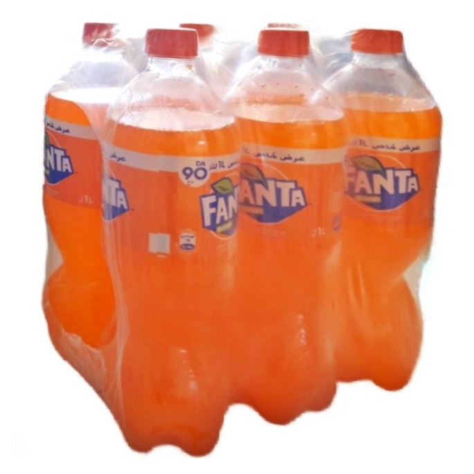 Pack fanta naranja 1L x6U حزمة فانتا برتقال