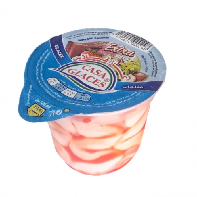 5uds helados varios sabores vainilla chocolate fresa 120g/u